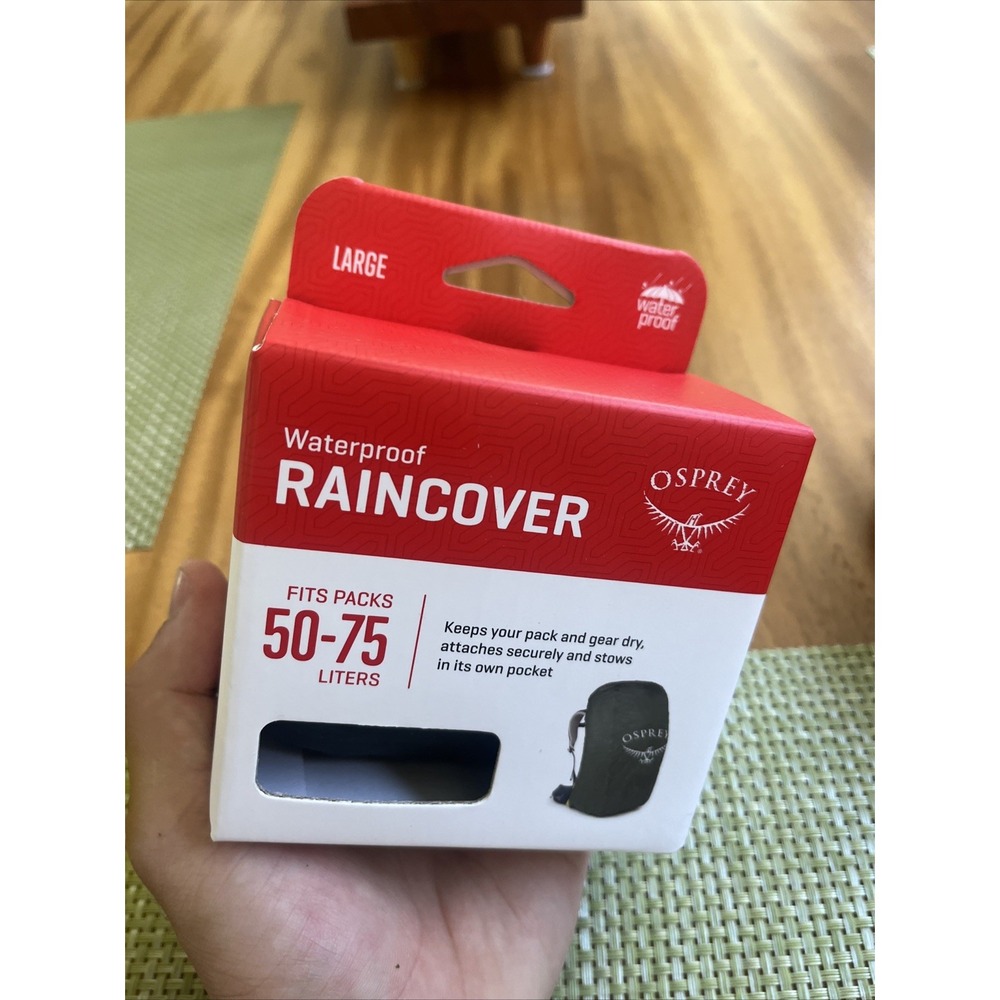 Osprey Waterproof Raincover for 50-75L Backpacks - Sz Large - Shadow Grey New - Picture 2 of 5
